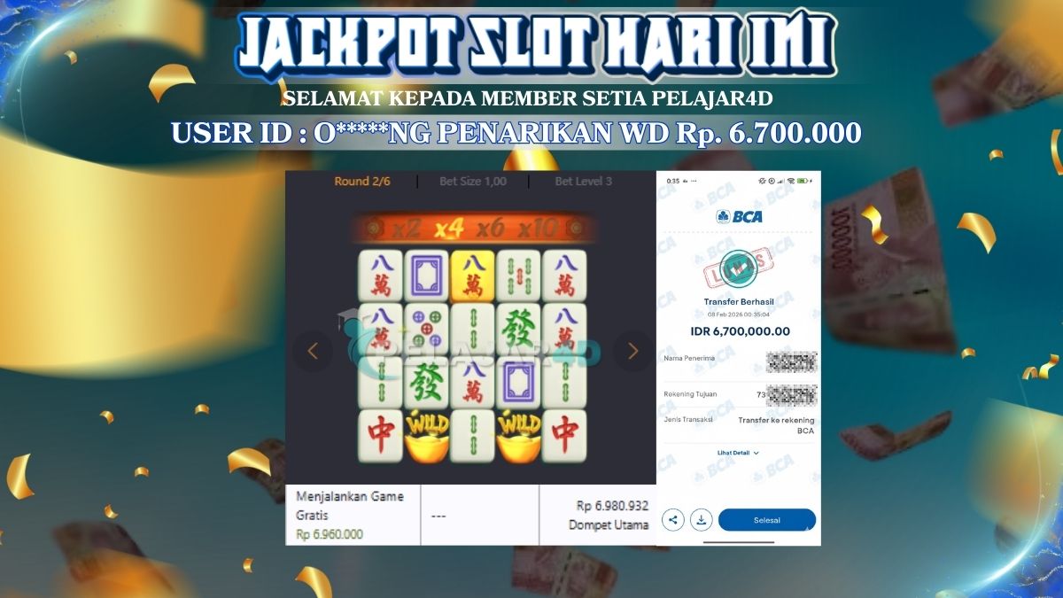 Kemenangan di Mahjong Ways di Bayar Lunas Rp. 6.700.000
